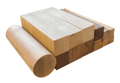 Kantelpaket, 12 Kanteln, 1 Walze, 240 mm lang, Palisander, Nußbaum, Hainbuche, Kirsche, Buche, Mahagoni, Esche