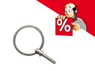 dns-Schlüsselanhänger, Edelstahl Ø 5,5/3 mm, mit Ring, 4 St.  ab € 2,02 / St. m. Zentr.Punkt