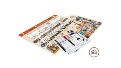 dns-Schärfdocposter A2 und je 1 Etikettenbogen Lang- u. Querholzwerkzeug