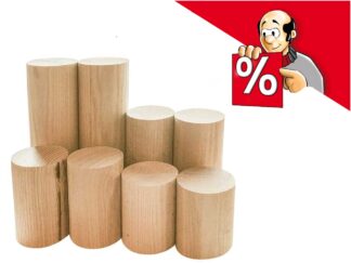 abgelagerte Eschewalzen, Ø 70 x 190 mm, 2 Stück (z.B. für Mühlen)