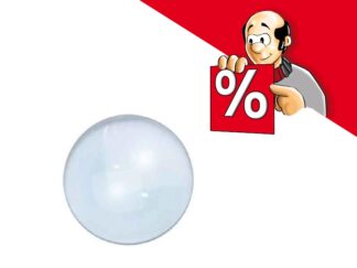 Angebot mit 25% Rabatt: 2 St. Vergrößerungsglas/Lupenlinse Ø 75 mm, 7.3 dpt.