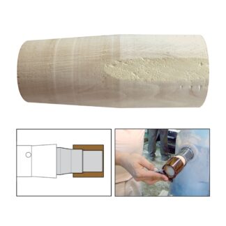 Hainbuche Ø50 x 100 mm, 2 St. mit Konus für dns-Einschlagfutter Ø45mm, über 10Jahre abgelagert